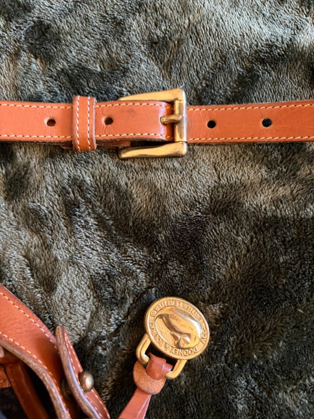 Dooney and Bourke Crossbody Flap Leather Saddle Bag - Picture 9 of 9